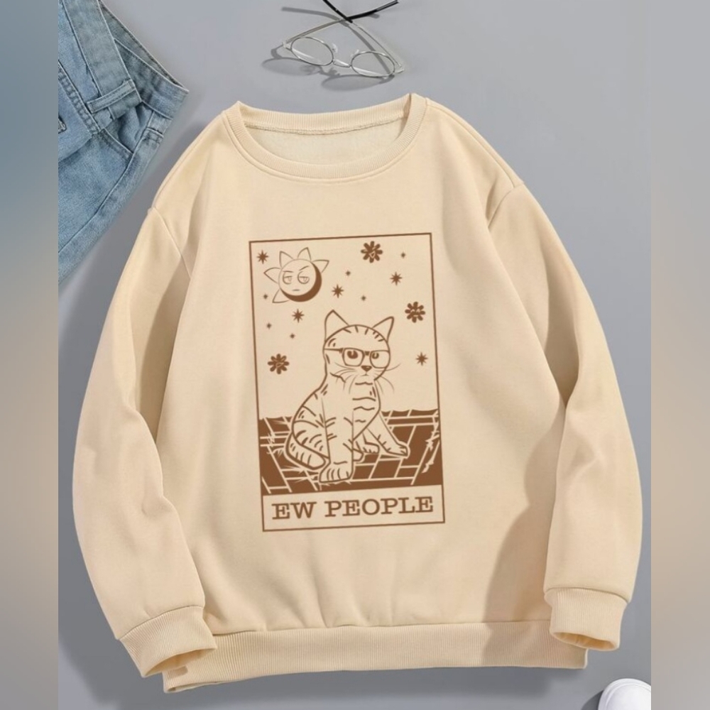Graphic Crewneck Sweater